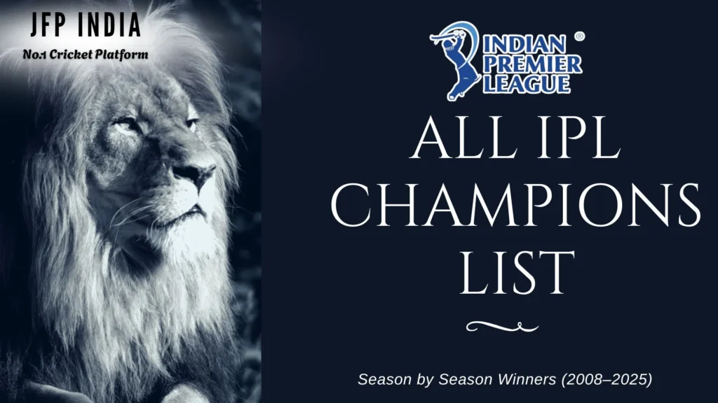 Season by Season Winners (2008–2025)