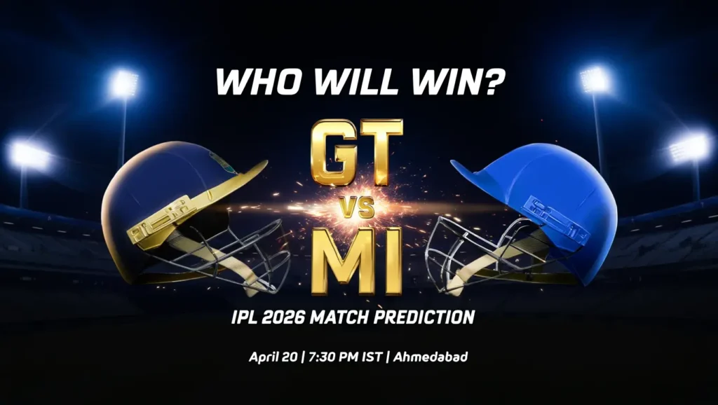 GT vs MI IPL 2026 Match Prediction: Playing 11, Pitch Report, Betting Odds | Who Will Win?