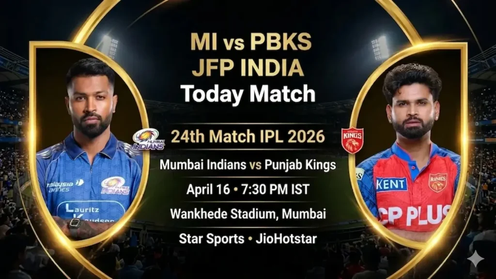 MI vs PBKS IPL 2026 Match 24 Prediction: Playing 11, Pitch Report & Betting Odds | Who Will Win?
